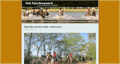 Desktop Screenshot of fjordenpaard.com